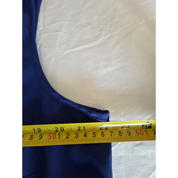 Royal Blue Sleeveless Lace-Up Casual Dress size 1X - Picture 11 of 13